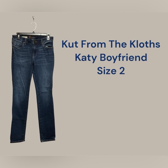 KUT FROM THE KLOTHS KATY BOYFRIEND JEANS SIZE 2 GENTLY WORN - Picture 1 of 3